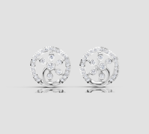 RADIANT CIRCLE STUDS EARING