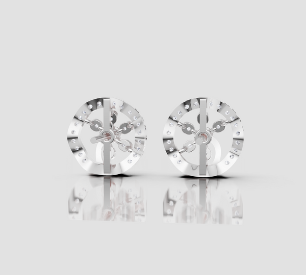 RADIANT CIRCLE STUDS EARING