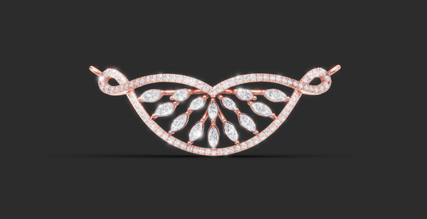 MARQUISE LEAF GRACE PENDANT AND EARING SET