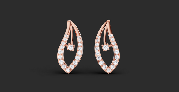 MARQUISE LEAF GRACE PENDANT AND EARING SET