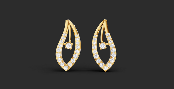 MARQUISE LEAF GRACE PENDANT AND EARING SET