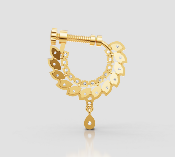 RAJWADI PUSHPA NATH NOSE PIN