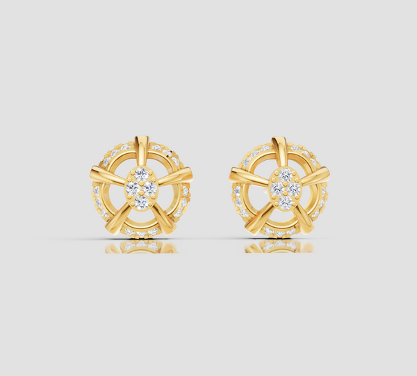 FLORA HALO STUDS EARING