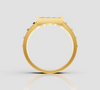 REGAL BLOCK DIAMOND RING