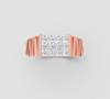 REGAL BLOCK DIAMOND RING