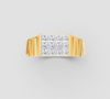 REGAL BLOCK DIAMOND RING