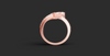 TRINITY BAGUETTE WRAP RING