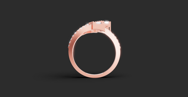 TRINITY BAGUETTE WRAP RING