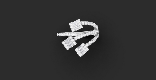 TRINITY BAGUETTE WRAP RING