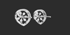 RADIANT FLORAL STUDS EARING