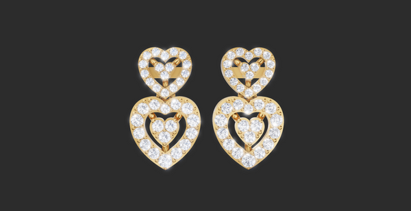 HEART DROP EARING
