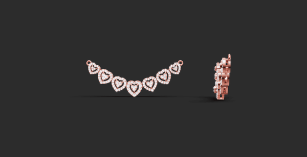 SYMPHONY HEARD PENDANT AND EARING SET