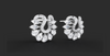SWAN PETAL DIAMOND STUDS