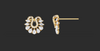 SWAN PETAL DIAMOND STUDS