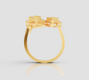 LUXE TRINITY BAGUETTE RING
