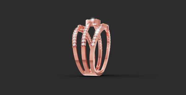 IMPERIAL THREE- BAND RING