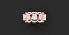 BAGUETTE HALO SCALLOP RING