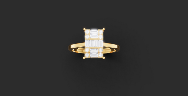 ELEGANT RECTANGULAR RING