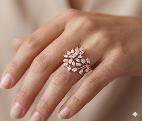 Celestial Bloom Diamond Ring