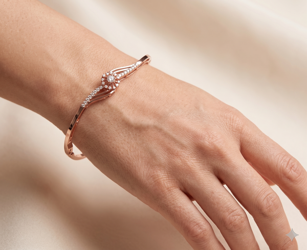 GOLDEN BLOOM WAVE BRACELET