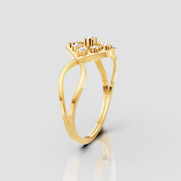 ROHMBUS NET DIAMOND RING