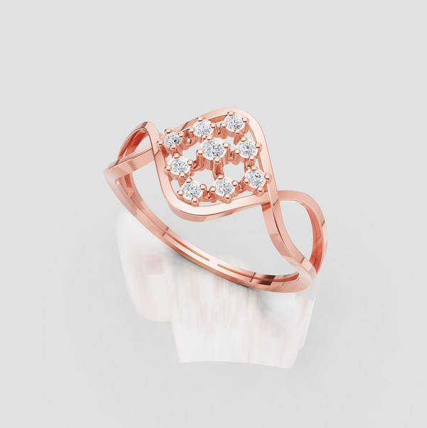 ROHMBUS NET DIAMOND RING
