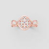 ROHMBUS NET DIAMOND RING