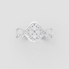 ROHMBUS NET DIAMOND RING