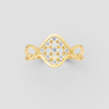 ROHMBUS NET DIAMOND RING
