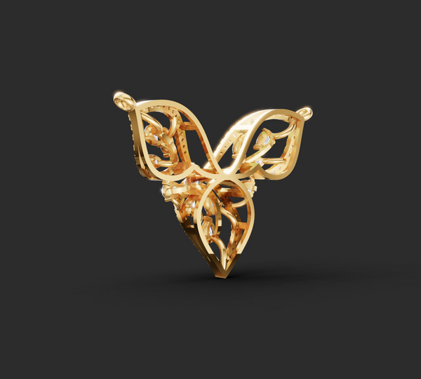 ROSEWING GRACE PENDANT AND EARING SET