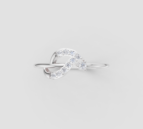 DIAMOND INFINITY TWIST RING