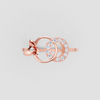 RAIDIANT LOOP DOUBLE CIRCLE RING