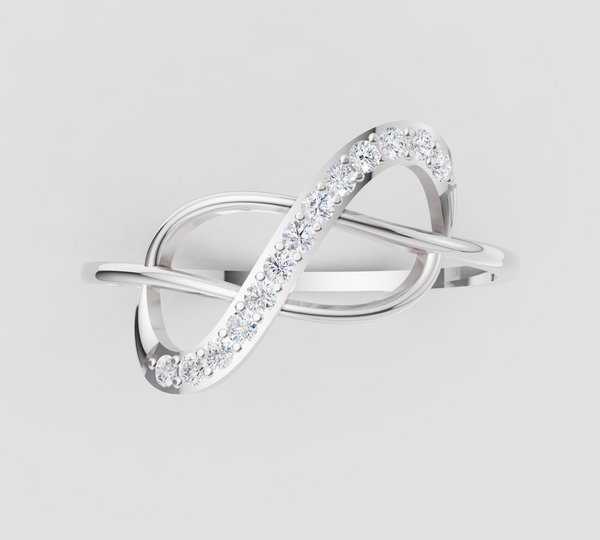INFINITY KNOT DIAMOND RING