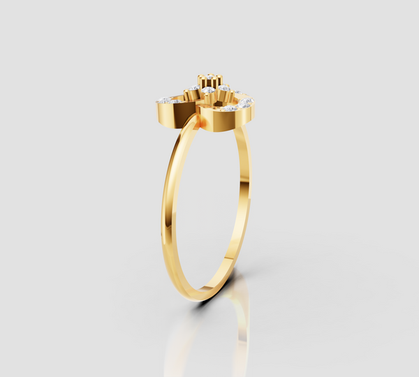 FLORAL HARMONY GOLD RING