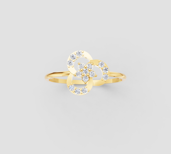 FLORAL HARMONY GOLD RING