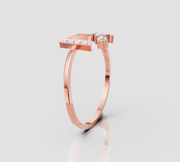 TRI-AURA DIAMOND GOLD RING