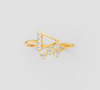TRI-AURA DIAMOND GOLD RING