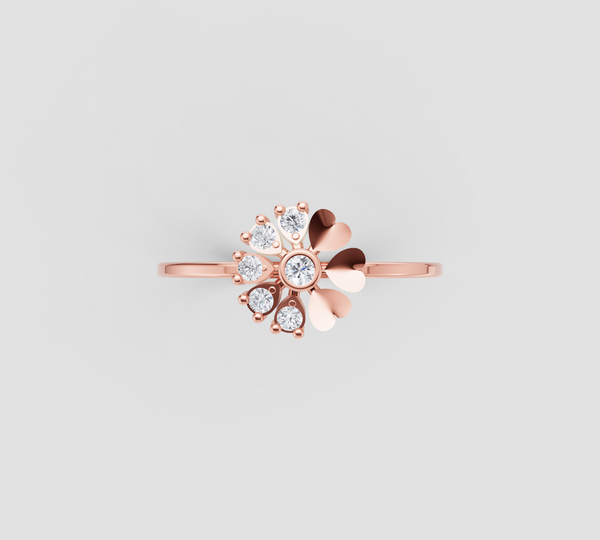 ROSE RADIANT FLORAL RING