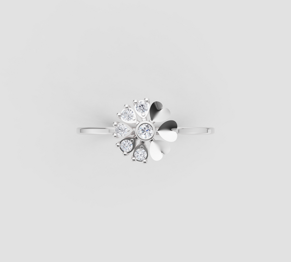 ROSE RADIANT FLORAL RING