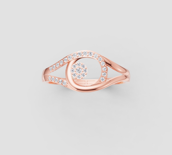 SPARKLING CIRCLE DIAMOND RING