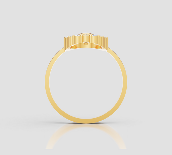OVAL FLOWER RING