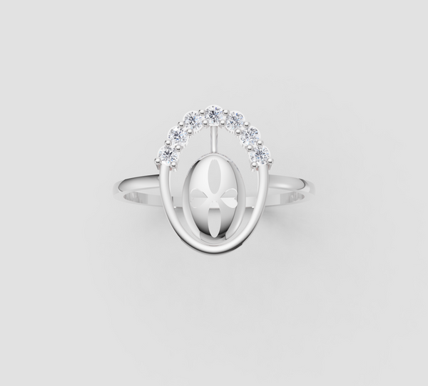 OVAL FLOWER RING