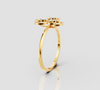 TRIVELLE CLASSSIC FLOWER DIAMOND RING