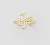 TRIVELLE CLASSSIC FLOWER DIAMOND RING