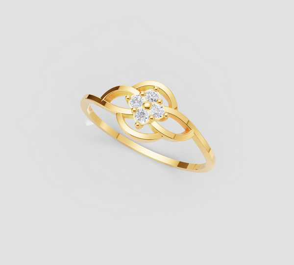 TWISTED BLOOM DIAMOND RING