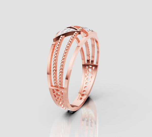 RAIDIANT TRIANGULAR HALO RING