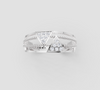 RAIDIANT TRIANGULAR HALO RING