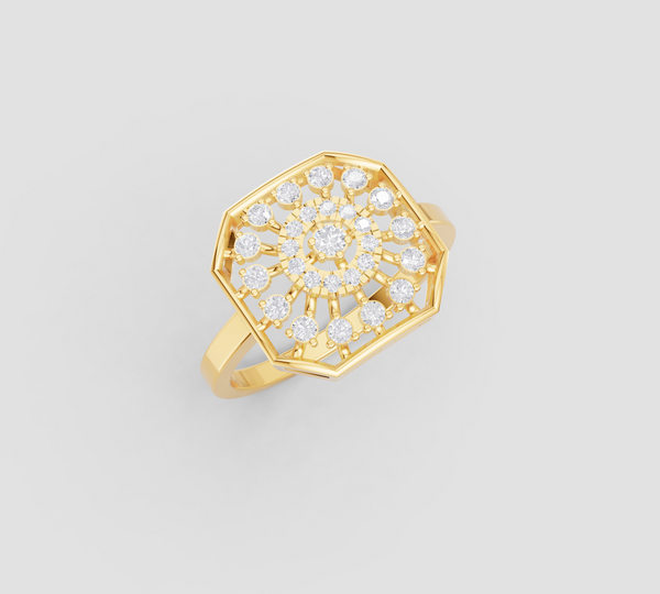 OCTA BLOOM DIAMOND RING