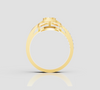 FLORAL STAR HALO RING