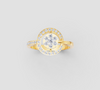 FLORAL STAR HALO RING